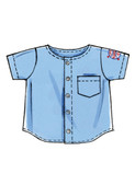 McCall's M6016 | Infants' Button-Down Shirts, Shorts and Pants