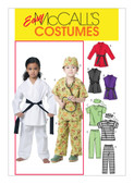McCall's M6184 (Digital) | Children's/Boys'/Girls' Karate and Scrubs Costumes | Front of Envelope