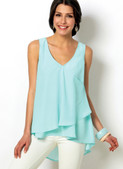 McCall's M6960 | Misses' V-Neck Tops and Tunics
