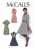 McCall's M7084 (Digital) | Misses' Shirtdresses and Belt | Front of Envelope