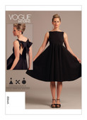 Vogue Patterns V1102 | Misses' Back-Bow Dress | Front of Envelope