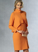 Vogue Patterns V1435 | Misses' Back-Flare Jacket and Sleeveless Dress