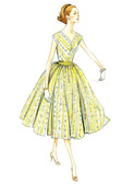 Vogue Patterns V8789 | Misses'/Misses' Petite Full-Skirt Dresses and Cummerbund