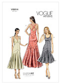 Vogue Patterns V8814 | Misses' Drop-Waist Dresses | Front of Envelope