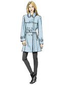 Vogue Patterns V8884 | Misses' Double-Breasted Trench Coats and Belt