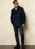 Vogue Patterns V8940 | Men's Double-Breasted Peacoats and Pants