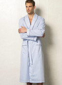 Vogue Patterns V8964 | Men's Shawl Collar Robe, Button-Down Top, Shorts and Pants