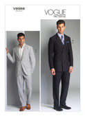 Vogue Patterns V8988 | Men's Single or Double-Breasted Suit Jacket and Pants | Front of Envelope