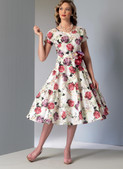 Vogue Patterns V9106 | Misses' Tiered and Ruffled Dress and Belt