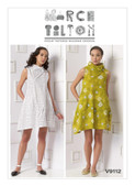 Vogue Patterns V9112 | Misses' Asymmetrical Seam-Detail Dress | Front of Envelope