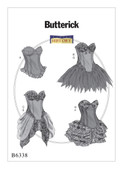 Butterick B6338 | Curved-Hem Corsets and Skirts | Front of Envelope