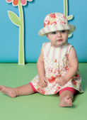 McCall's M7342 (Digital) | Infants' Back-Bow Dresses, Panties, Leggings and Bucket Hat