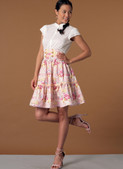 McCall's M7439 (Digital) | Misses' Gathered and Flared Skirts with Belt