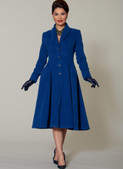 McCall's M7478 (Digital) | Misses'/Miss Petite Fit and Flare, Shawl Collar Coats