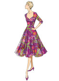 Butterick B6412 (Digital) | Misses' Sweetheart-Neckline, Full-Skirted  Dress
