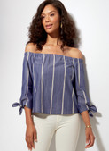 McCall's M7543 (Digital) | Misses' Off-the-Shoulder Tops, Tunic and Dress