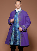 McCall's M7585 (Digital) | Men's Three-Quarter-Length Coat and Vest Costume