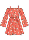 McCall's M7590 (Digital) | Children's/Girls' Off-the-Shoulder Top, Dress and Romper, and Shorts