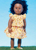 McCall's M7612 (Digital) | 18" Doll Top, Shorts, Swimsuit, Dresses, Headband, and Cap