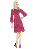 Butterick B6481 (Digital) | Misses'/Women's Dresses with Waistband, and Bodice and Sleeve Options