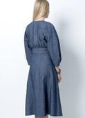 Butterick B6482 (Digital) | Misses' Raglan Sleeve Dress with Contrast Topstitching