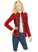 Butterick B6496 | Misses' Jackets and Vest with Contrast and Seam Variations