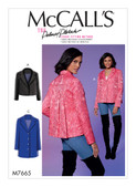 McCall's M7665 (Digital) | Misses' Jackets with Yoke and Back Pleats | Front of Envelope