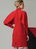Vogue Patterns V1565 | Misses' High Neck Dress with Full Sleeves