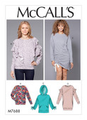 McCall's M7688 (Digital) | Misses' Knit Tops and Dresses | Front of Envelope
