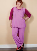 Butterick B6532 (Digital) | Women's Robe, Sash, Top, Dress and Pants