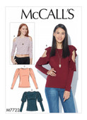 McCall's M7722 (Digital) | Misses' Tops | Front of Envelope