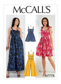 McCall's M7778 (Digital) | Misses' Dresses, Romper and Jumpsuit | Front of Envelope