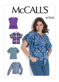 McCall's M7808 (Digital) | Misses' Tops | Front of Envelope