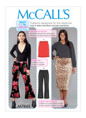 McCall's M7843 (Digital) | Misses'/Women's Skirts and Pants | Front of Envelope