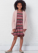 McCall's M7857 (Digital) | Girls' Sweater and Dresses