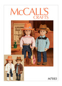 McCall's M7883 (Digital) | Clothes, Hat and Belt For 18" Doll | Front of Envelope