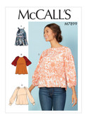 McCall's M7899 | Misses' Tops | Front of Envelope