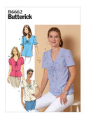 Butterick B6662 (Digital) | Misses' Top and Tie | Front of Envelope