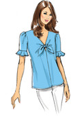 Butterick B6662 (Digital) | Misses' Top and Tie