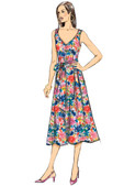 Butterick B6673 (Digital) | Misses' Dress and Sash