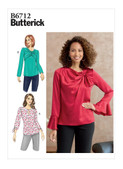 Butterick B6712 (Digital) | Misses' Top | Front of Envelope