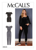 McCall's M8028 (Digital) | Misses' Romper & Jumpsuit | Front of Envelope