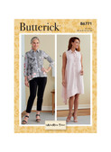 Butterick B6771 (Digital) | Misses' Shirt & Shirtdress | Front of Envelope