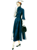 Vogue Patterns V1738 | Misses' Wide-Collar, Fit-and-Flare Dress