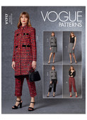 Vogue Patterns V1717 | Misses' Jacket, Skirt & Pants | Front of Envelope