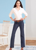 Butterick B6840 | Misses' & Women's Straight-Leg or Boot Cut Jeans