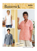 Butterick B6846 | Unisex Button-Down Shirts | Front of Envelope