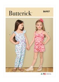 Butterick B6907 | Children's Romper, Jumpsuit and Sash | Front of Envelope