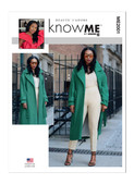 Know Me ME2001 (Digital) | Misses' and Women's Coat and Trousers by Beaute' J'Adore