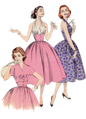 Butterick B6938 (PDF) | Misses' Halter Dress and Jacket